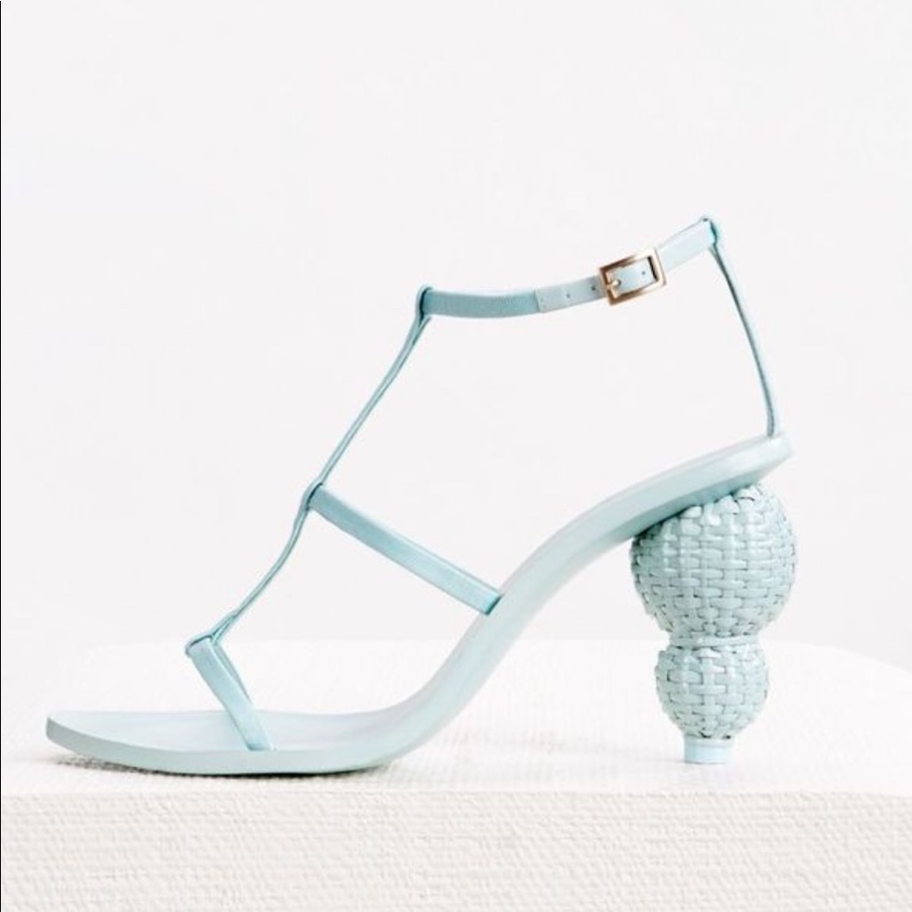 CULT GAIA Tiffany blue Eden heels size 6